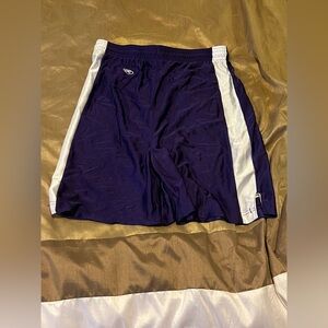 Rawlings Athletic Shorts in Purple and White